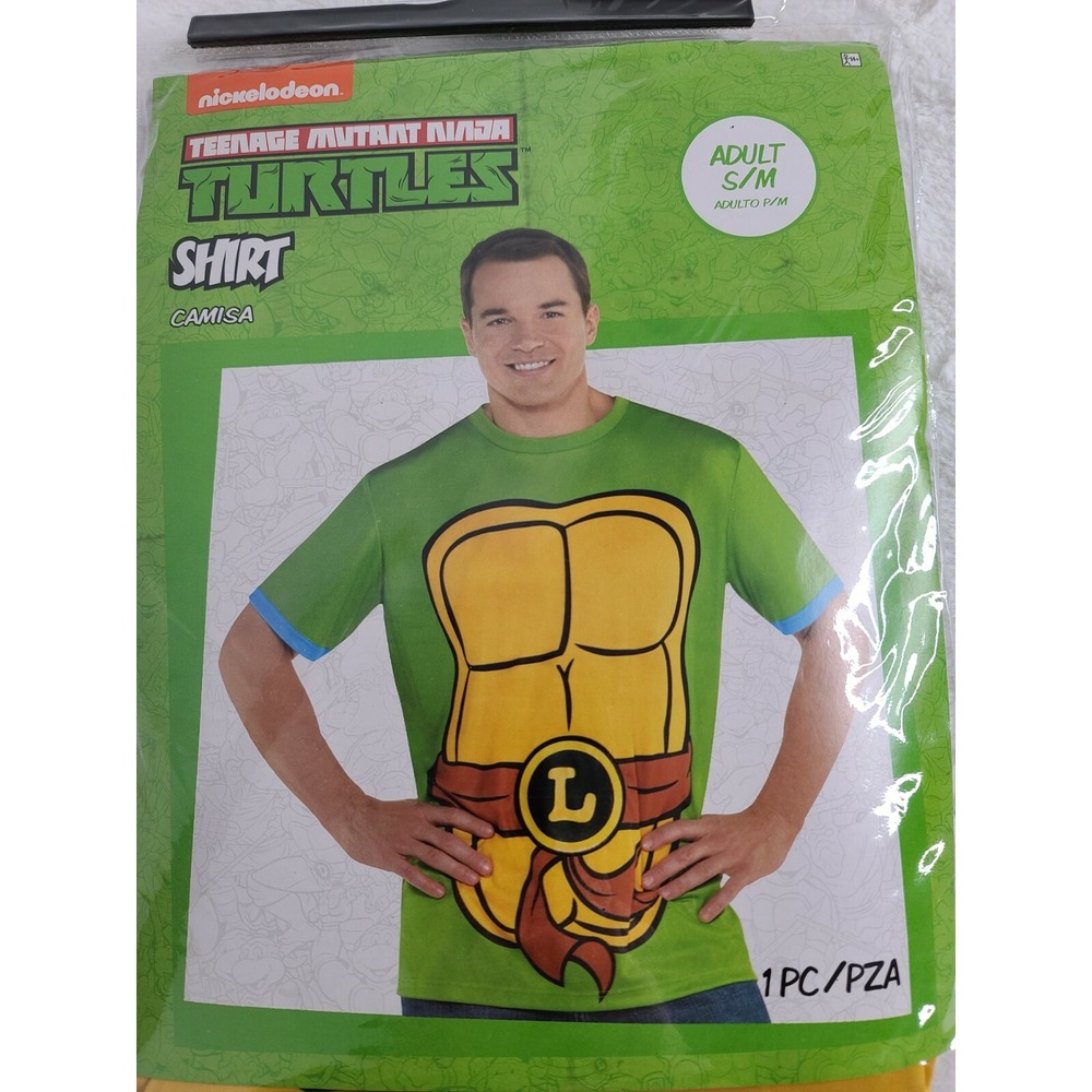Teen Age Mutant Ninja Turtles TMNT Adult T Shirt Size Small/medium Leonardo New